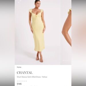 Meshki Yellow Midi Dress